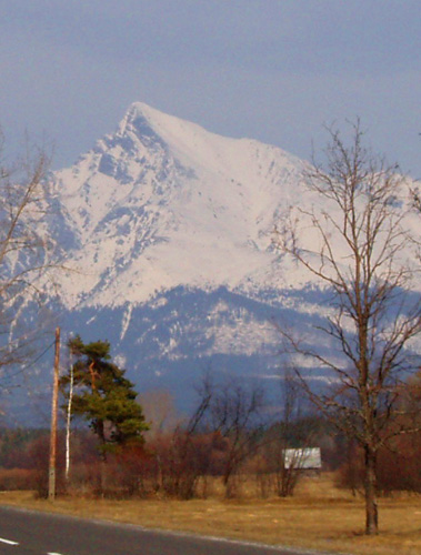 The south face of Krivan can be skied right from the summit cross, and is a particularly fine ski descent