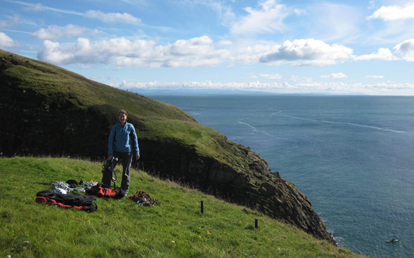 Beautiful scenery at the top of the Red Slab, Meikle Ross. 