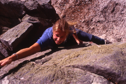 Lisa Rands on the excellent pocket problem, 5b