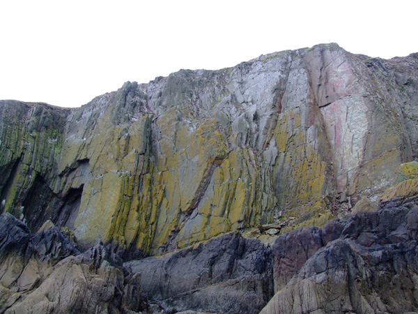 This is the big scary main cliff at Burrow Head