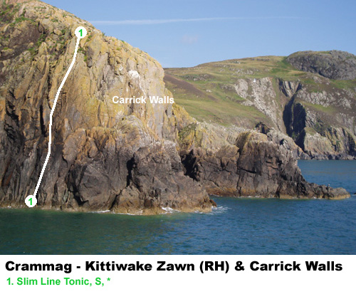 The Carrick Walls at Crammag Head.