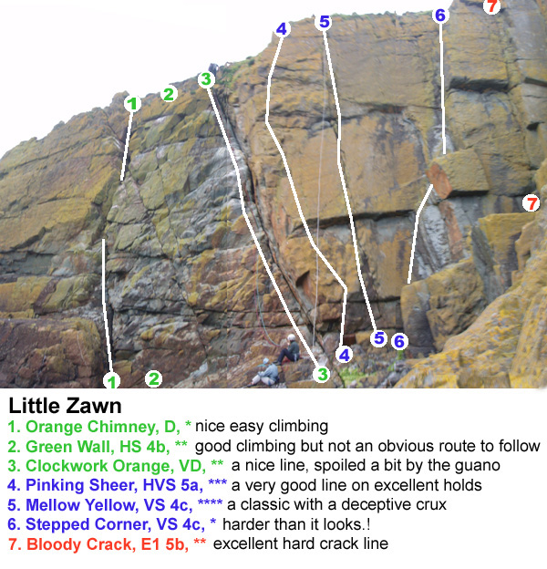 Little Zawn at Meikle Ross, Galloway sea cliffs