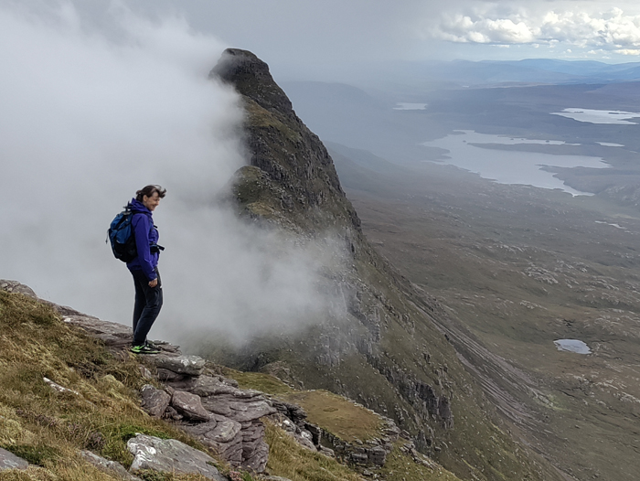 Hillwalking on Suilven, Northwest Highlands, Sctoland.