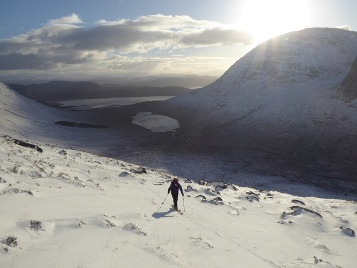 Bhein Bhan in Applecross in winter. 