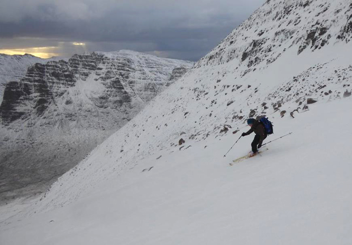 Descending Bheinn Bhan, Applecross. 