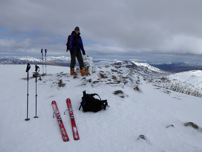 On the summit of Ben Challum. 