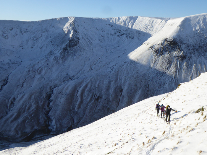 Ski Mountaineering on Hart Fell, Dumfries-shire.