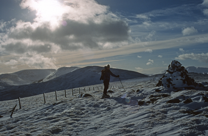 Ski traverse of the Rhinns of Kells. 