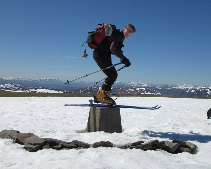 On the summit of Sgairneach Mor. 