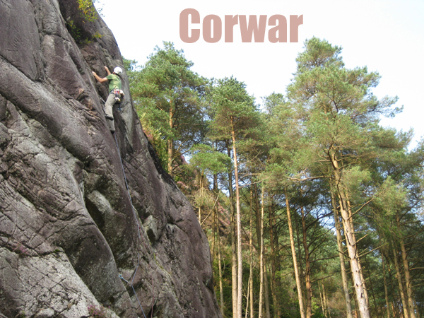 Corwar crag near Newton Stewart