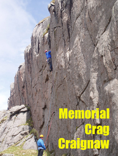 Rock Climbing at Memorial Crag, Craignaw