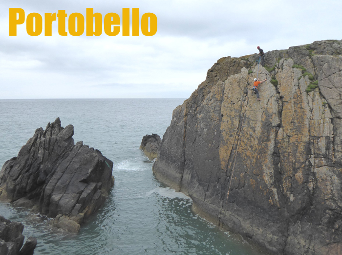 Climbing at Portobello near Stranraer