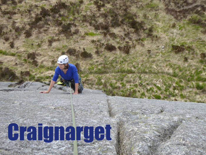 Rock Climbing at Shiel Hill. 