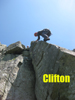 Clifton Crag, rock climbs near Dumfries