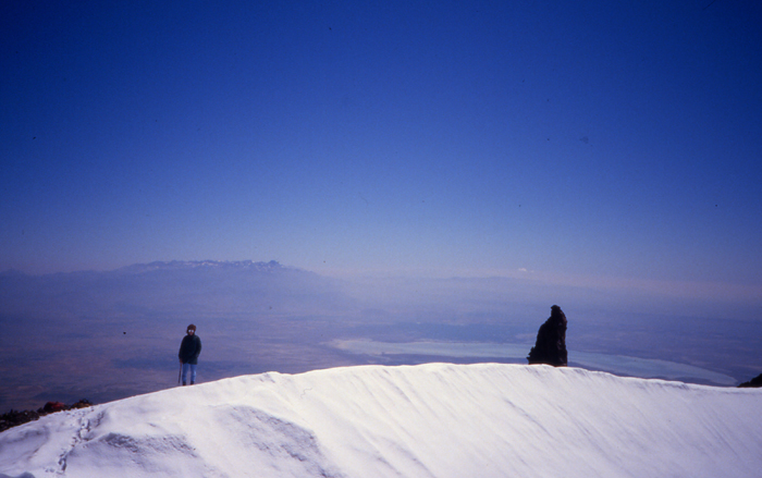 The summit crater of Erciyes in central Turkey 