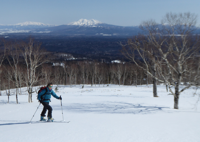 Mokotoyama ski ascent, Hokkaido Japan. 