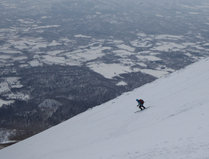 Yotei volcano near Niseko and Rusutsu ski resorts. makes a fine, steep, ski-mountaineering ascent.